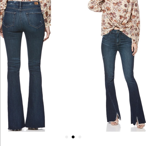 Paige Lou Lou Transcend Vintage Flare Jeans - Picture 3 of 16